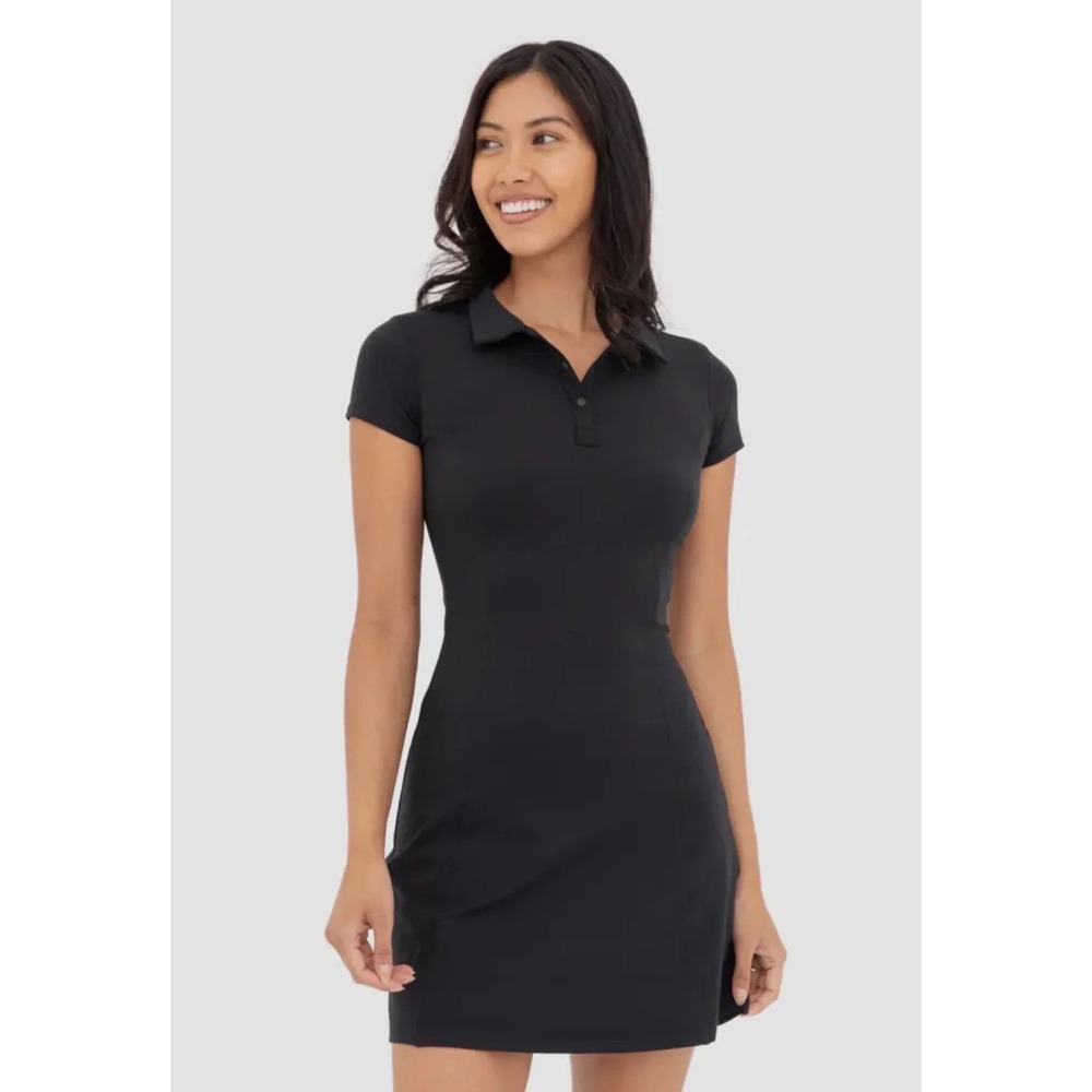 Mono B (black) Active Polo Dress Women Sporty Casual Summer